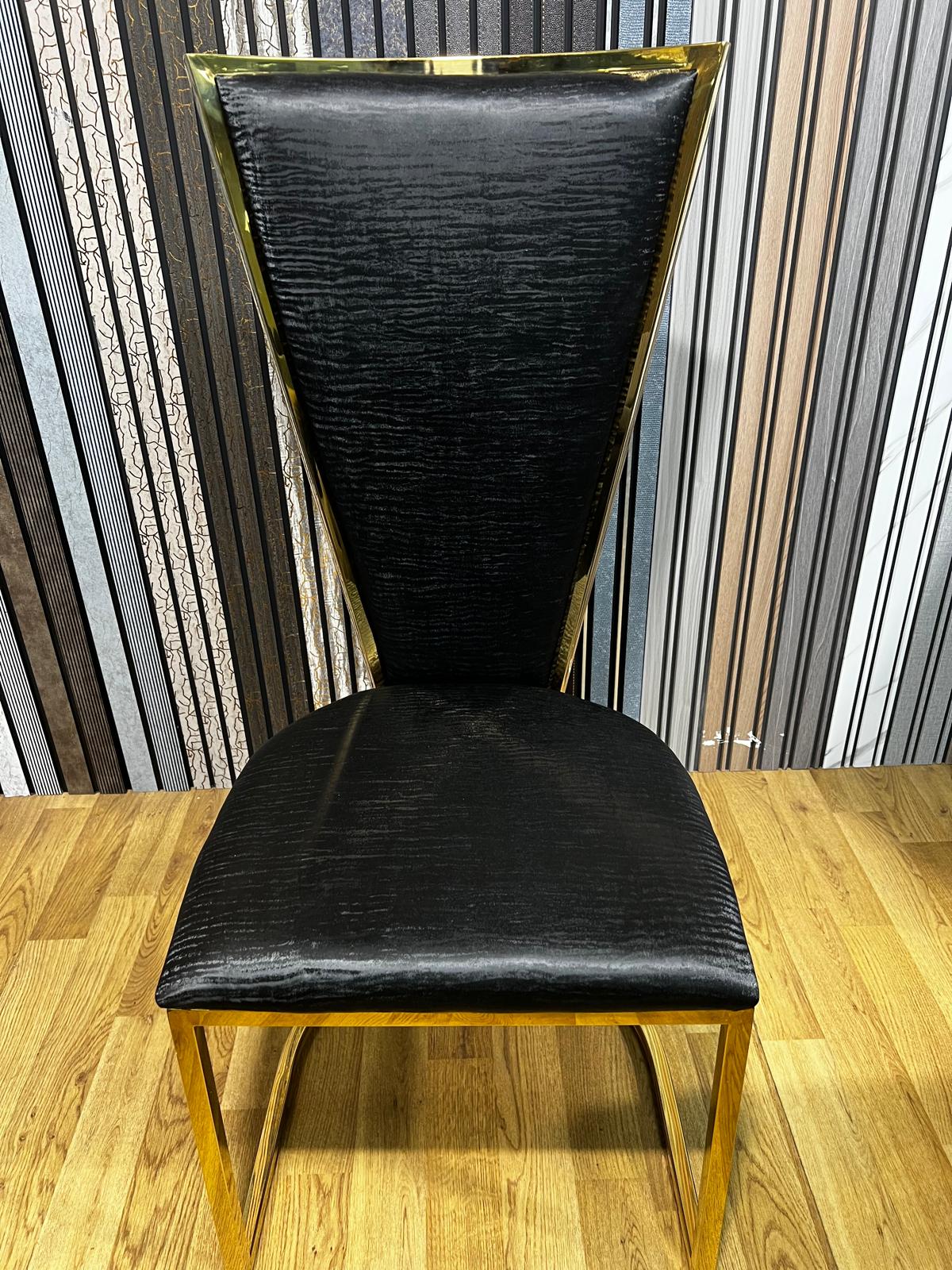 DRAGON DINING CHAIRS WITH OPTION OF GOLD OR SILVER FRAME