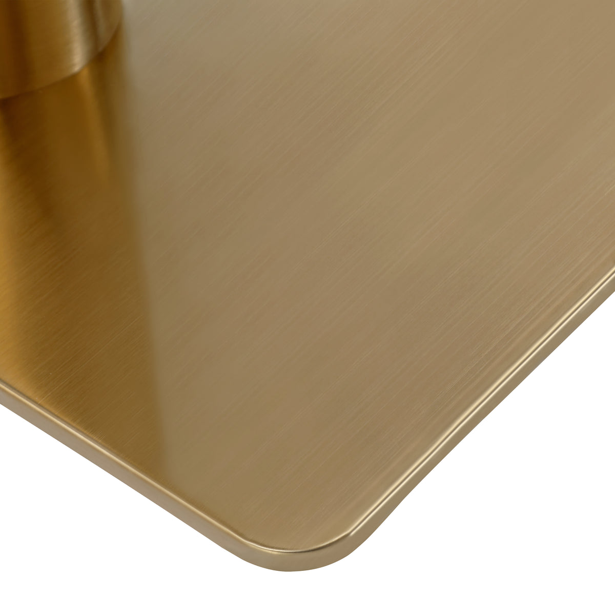 Luna Restaurant Dining Table – Sintered Stone Top with Gold Frame