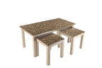 Lucy New MDF Coffee Table with 2 Side Tables - Modern Nesting Coffee Table Set