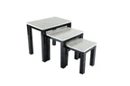 Lucy New MDF Coffee Table with 2 Side Tables - Modern Nesting Coffee Table Set
