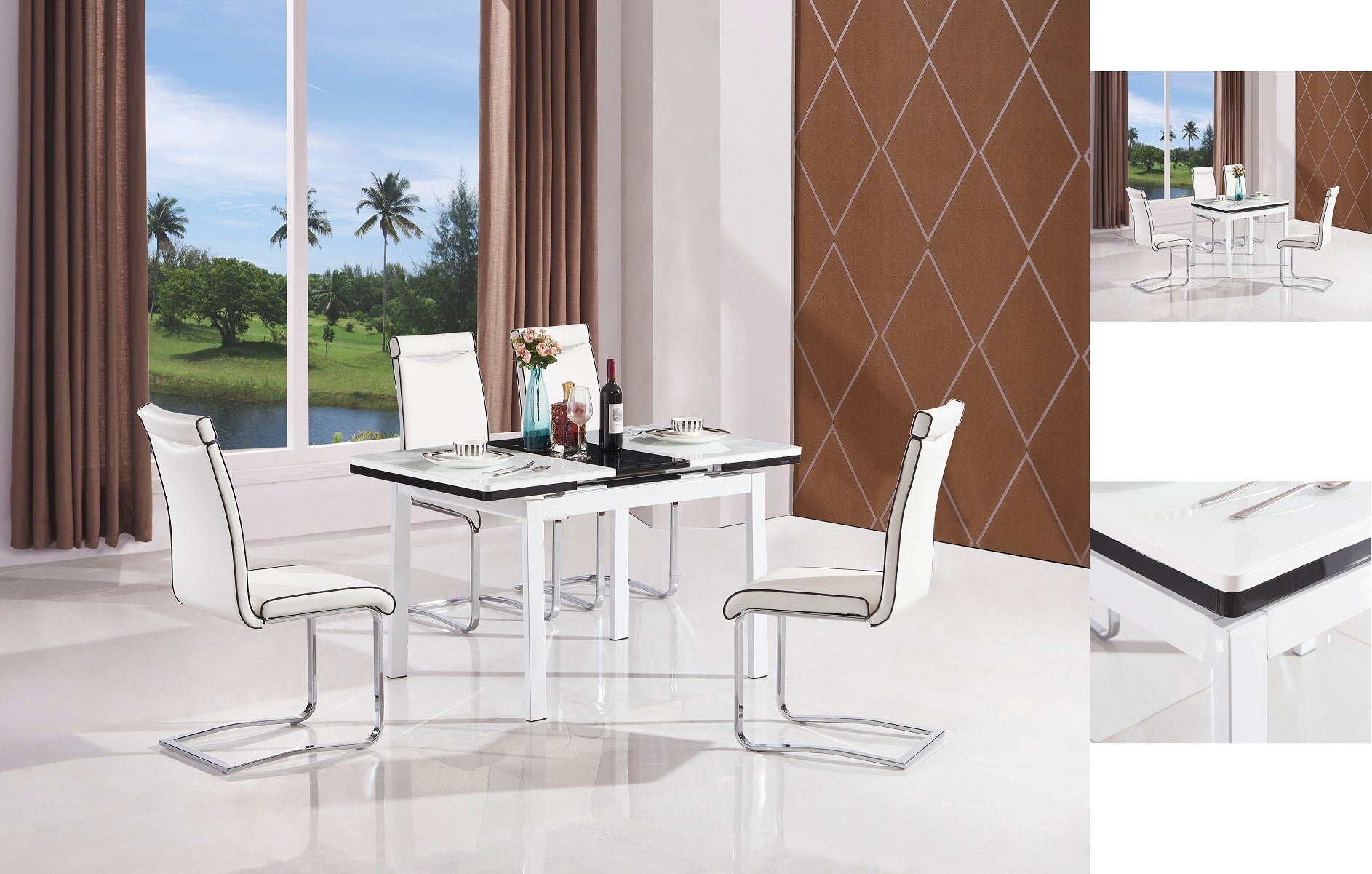 HUSTY GLASS DINING TABLE
