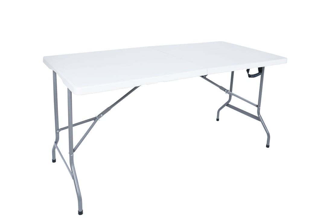 Guru Folding Table & Chairs Set – Portable Indoor/Outdoor Dining Set (White)