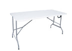 Guru Folding Table & Chairs Set – Portable Indoor/Outdoor Dining Set (White)