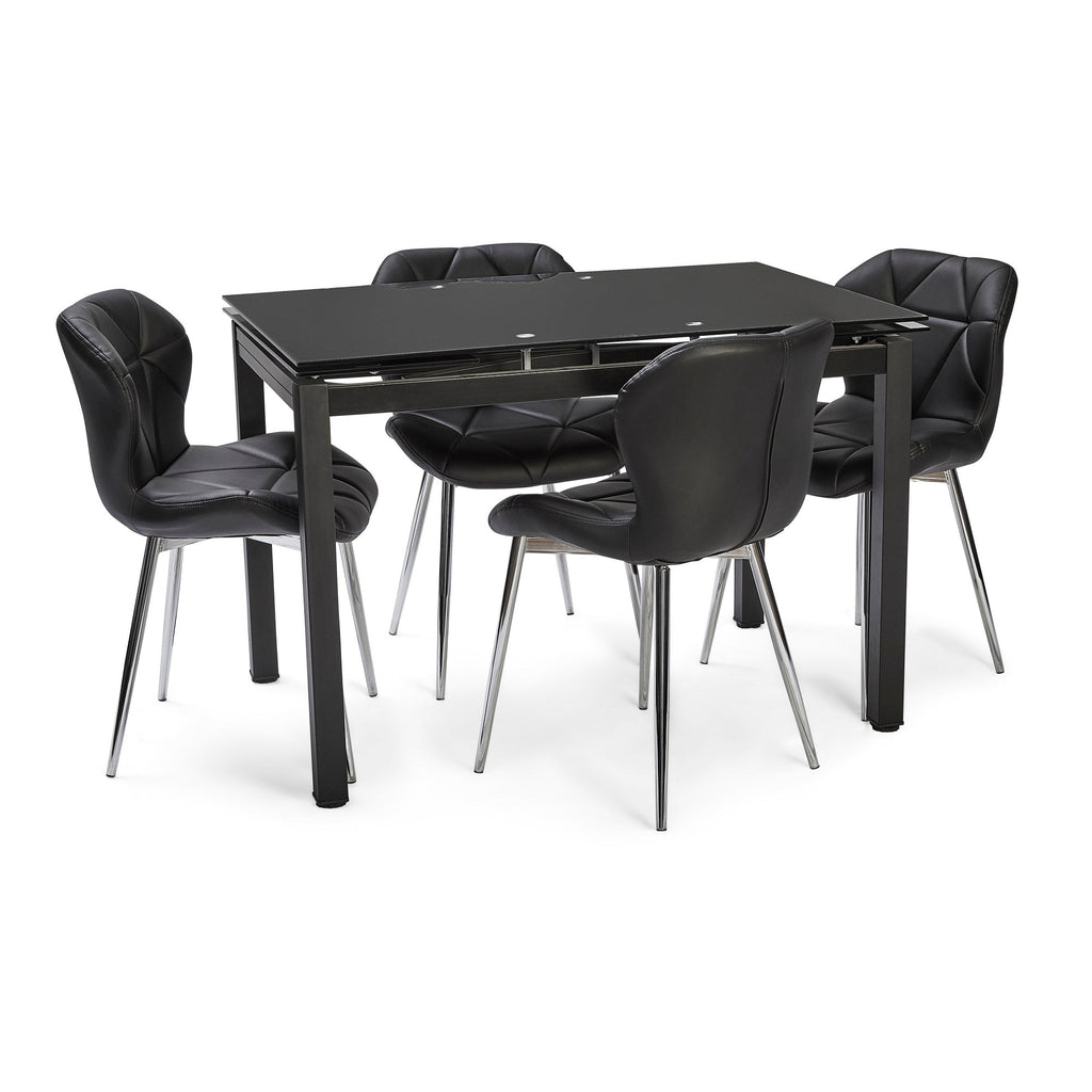 HELEN EXTENDING DINING TABLE BLACK