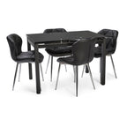 HELEN EXTENDING DINING TABLE BLACK