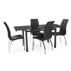 HELEN EXTENDING DINING TABLE BLACK