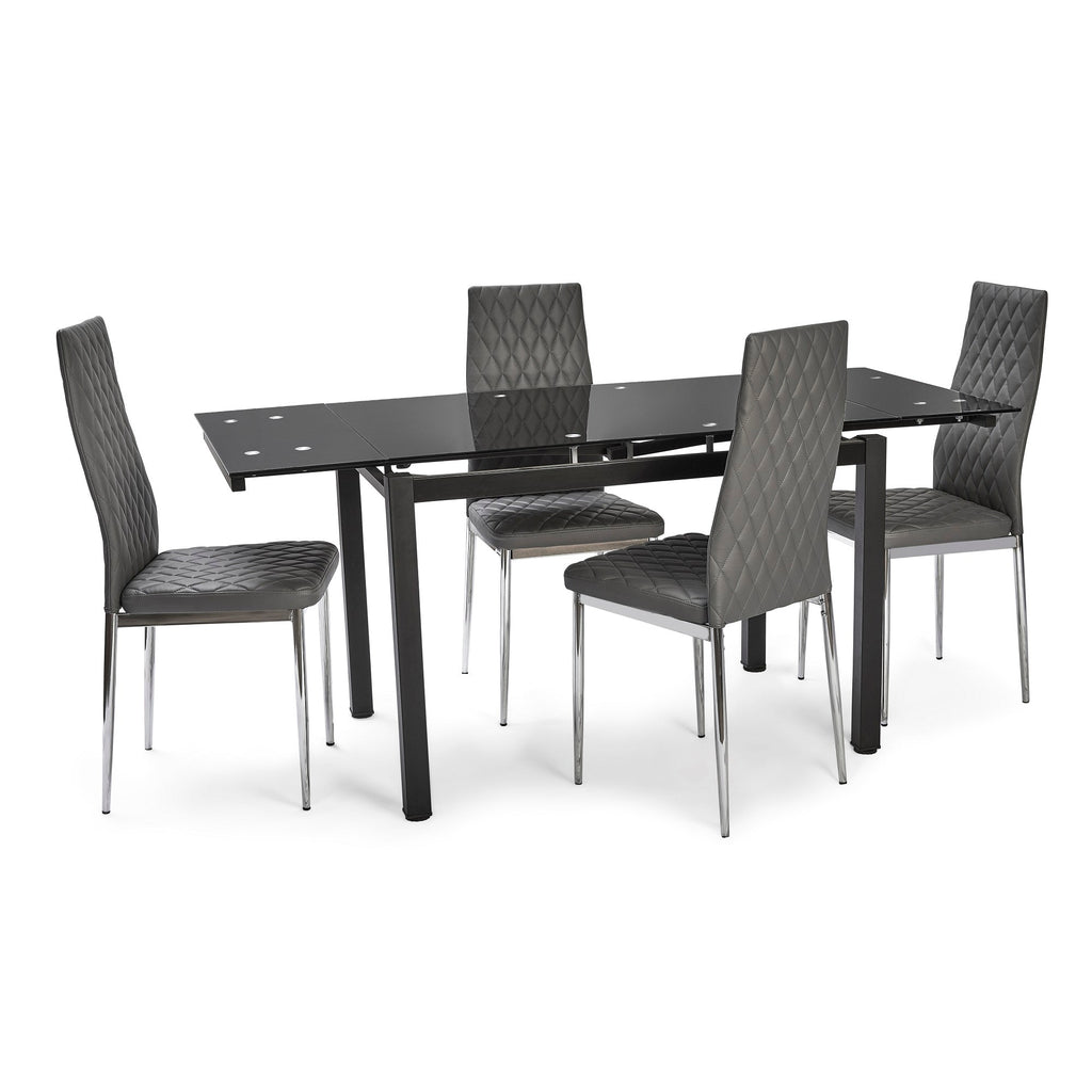 HELEN EXTENDING DINING TABLE BLACK