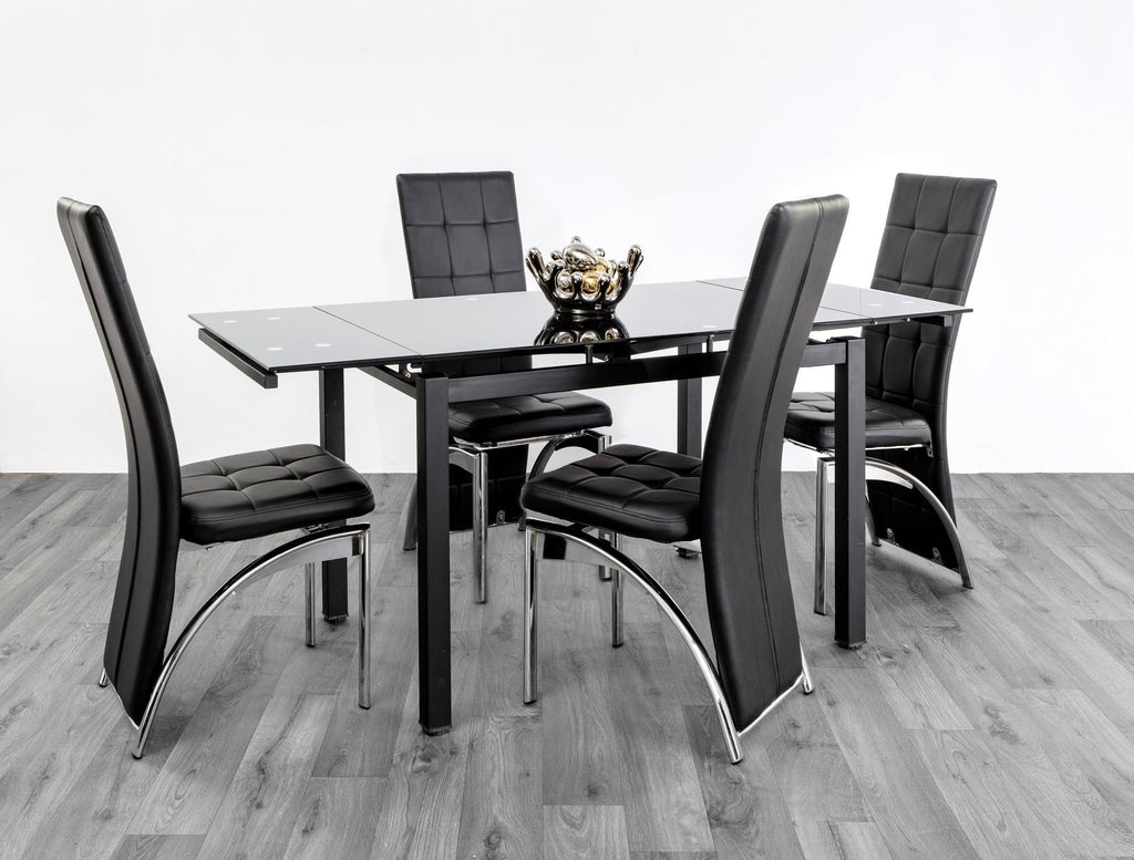HELEN EXTENDING DINING TABLE BLACK