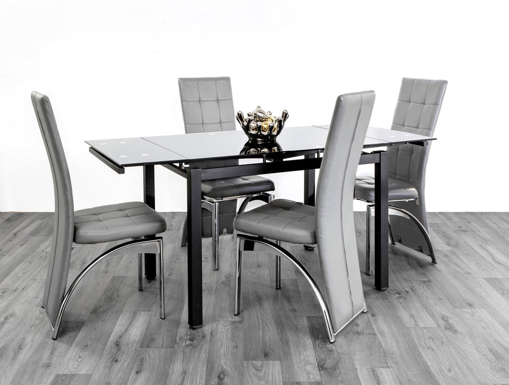 HELEN EXTENDING DINING TABLE BLACK