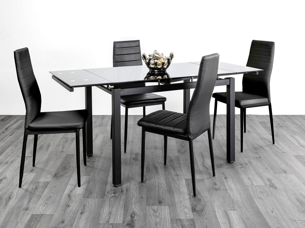 HELEN EXTENDING DINING TABLE BLACK
