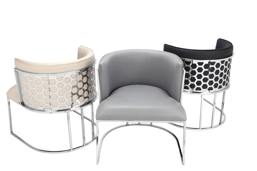 Palm Tub Chair Pu Leather Armchair