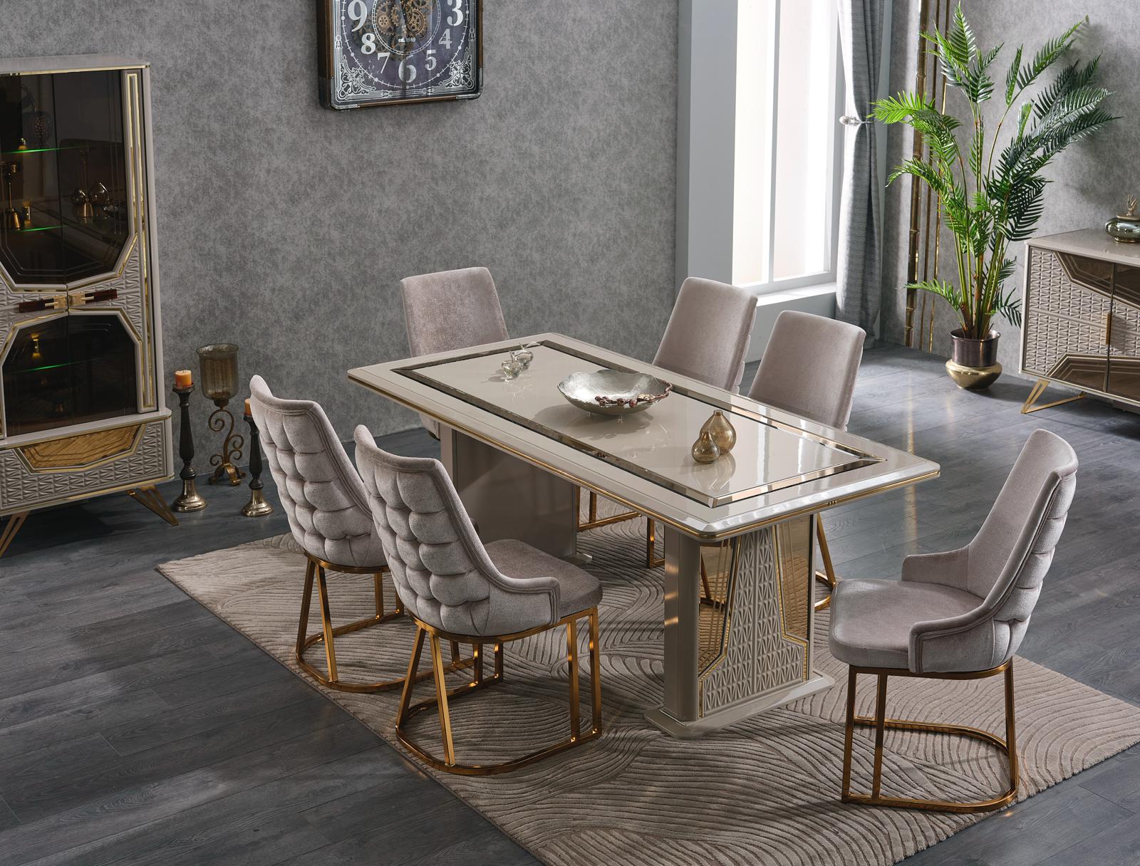 MILANO DINING TABLE BEIGE
