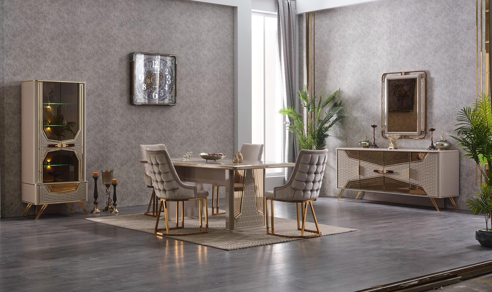 MILANO DINING TABLE BEIGE