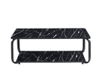 Nyra Black, Grey Coffee Table with Optional Gold Or Black Frame
