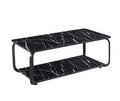 Nyra Black, Grey Coffee Table with Optional Gold Or Black Frame