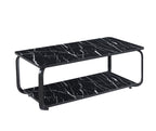 Nyra Black, Grey Coffee Table with Optional Gold Or Black Frame