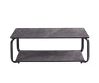 Nyra Black, Grey Coffee Table with Optional Gold Or Black Frame