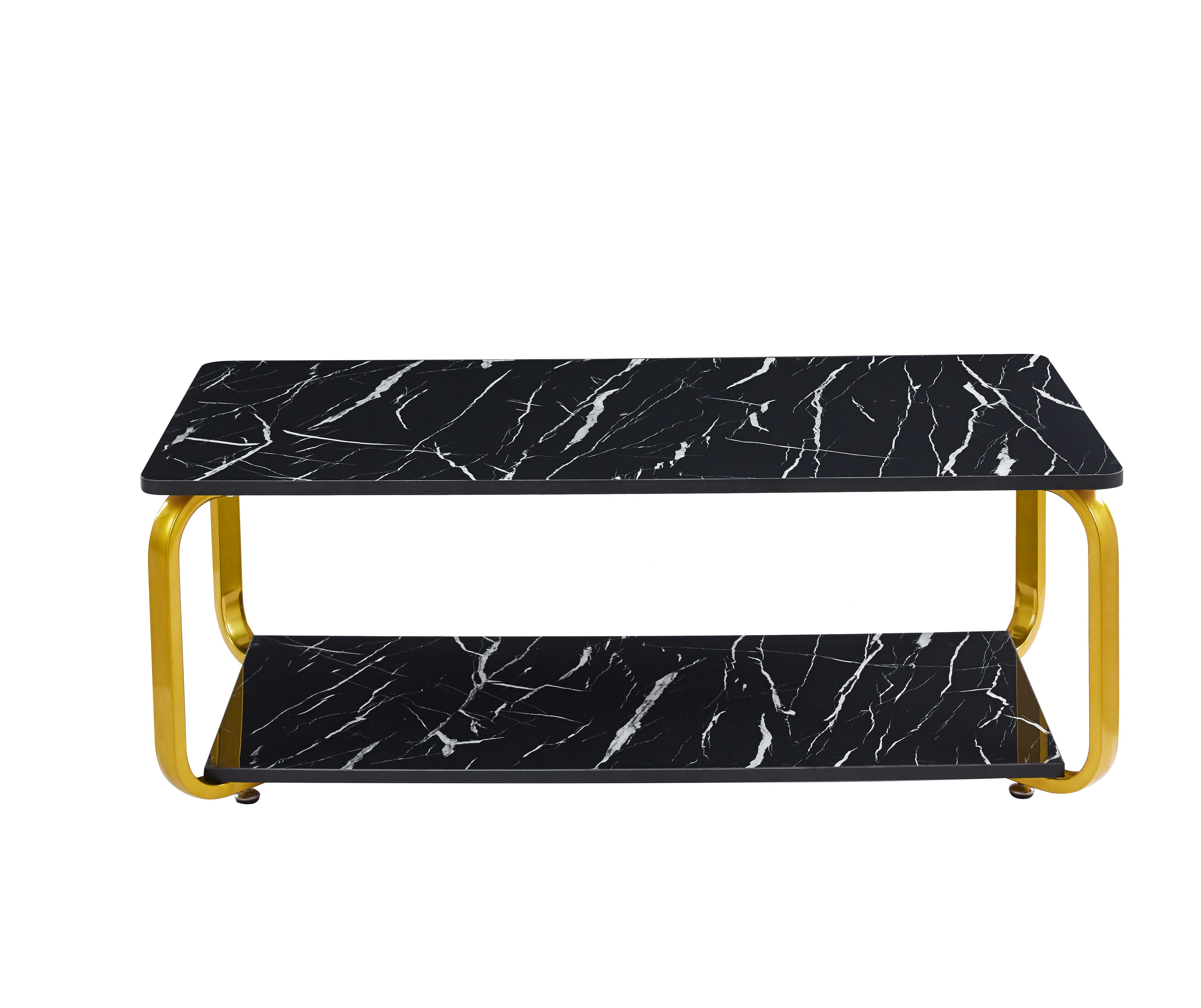 Nyra Black, Grey Coffee Table with Optional Gold Or Black Frame