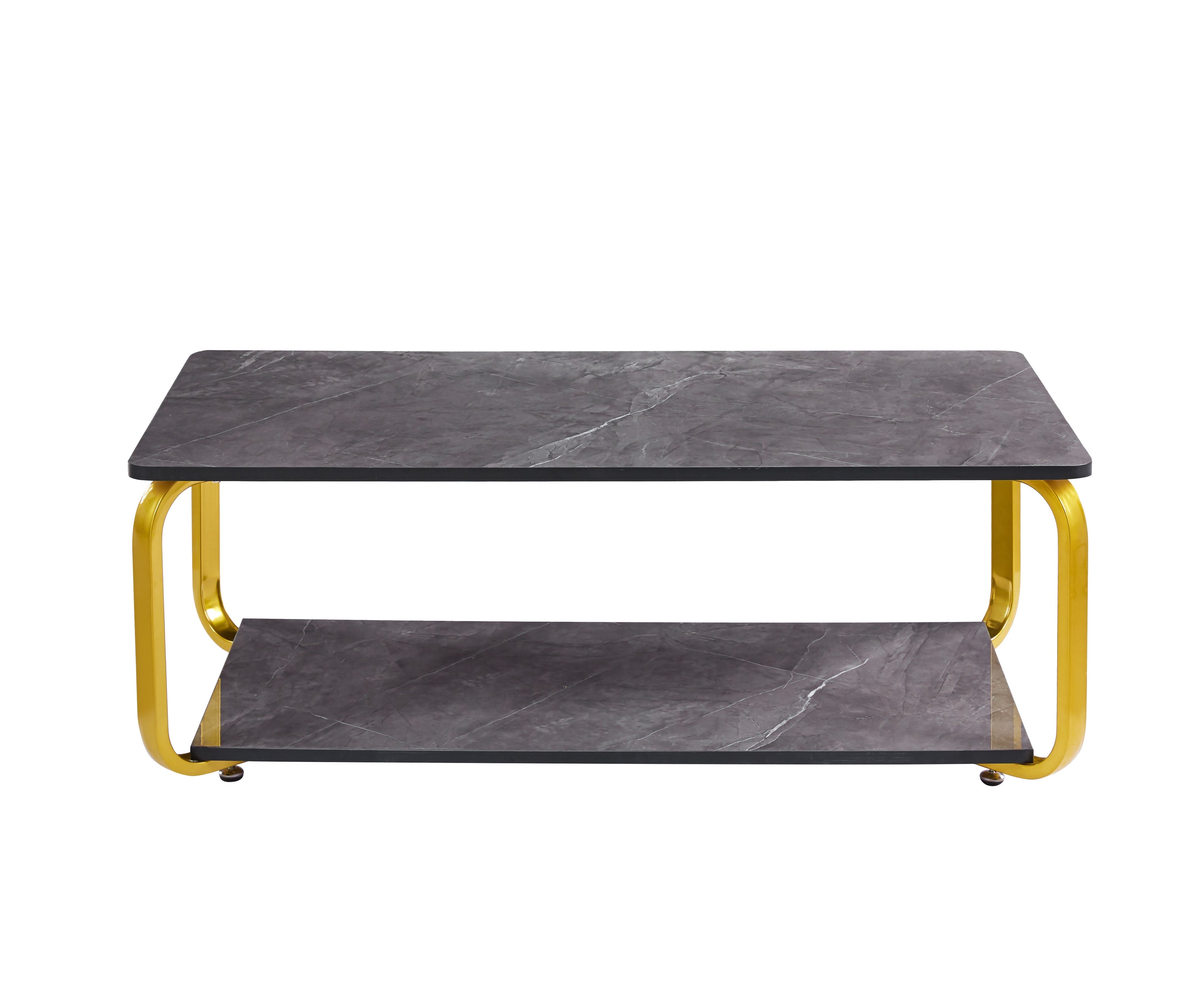 Nyra Black, Grey Coffee Table with Optional Gold Or Black Frame