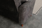 Donence Sofabed in Grey in Suede Clic clac 3 Seater Sofabed with Storage & Free 2 Cushions