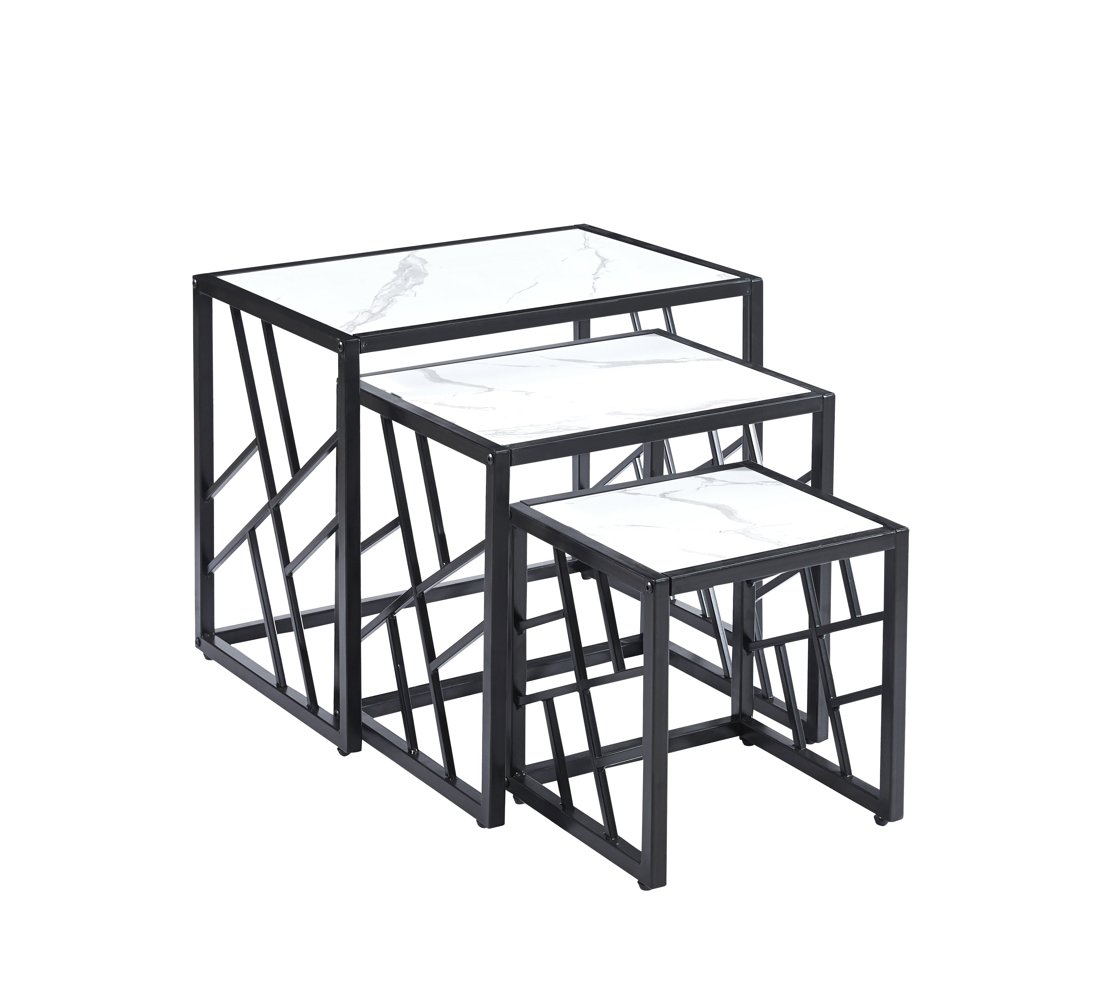 Oval MDF Coffee Table With Side Table Black, Grey or White Coffee Table, Nest Table with Optional  Side Tables