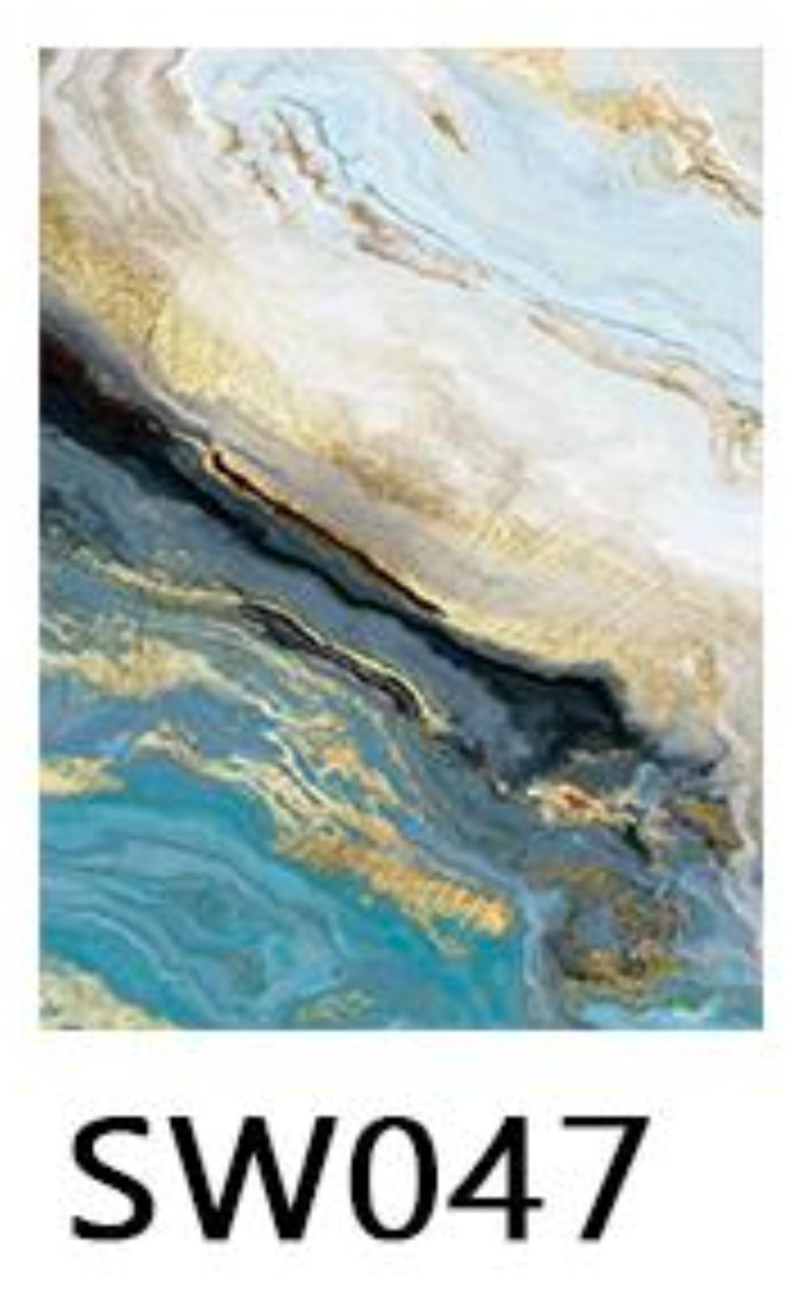 PVC Marble Sheets 3D Printed Wall Panels (1Pc)