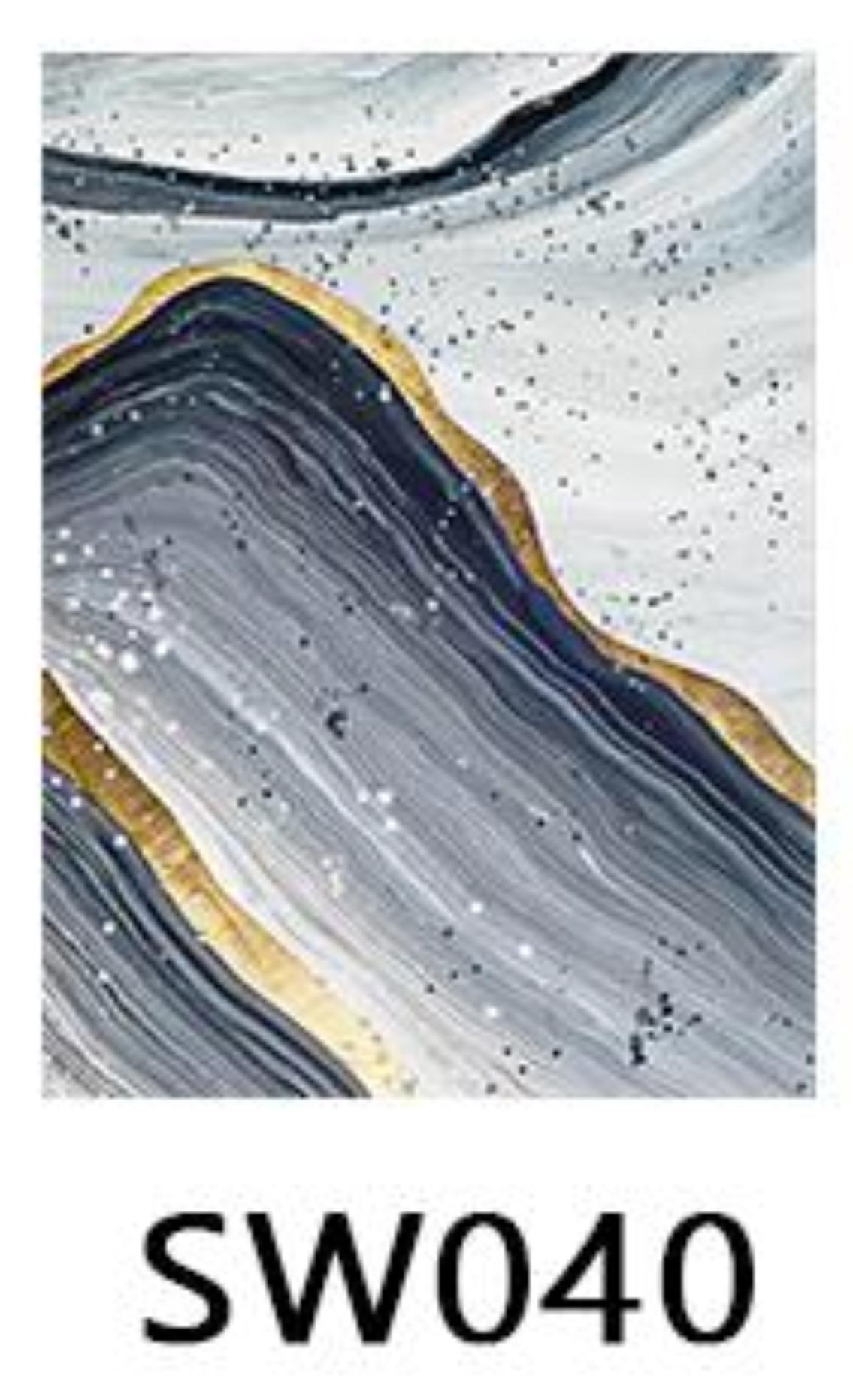 PVC Marble Sheets 3D Printed Wall Panels (1Pc)