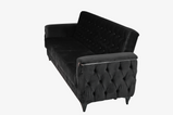 7star Kevin Wool Fabric Grey and Black Stylish Sofa bed with Storage 3 & 2seater