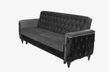 7star Kevin Wool Fabric Grey and Black Stylish Sofa bed with Storage 3 & 2seater