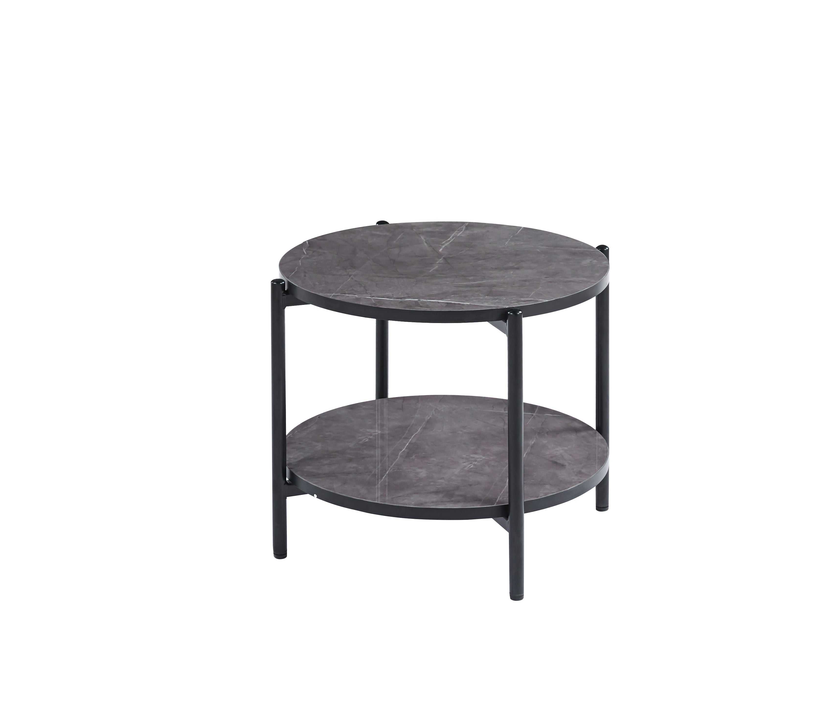 Vina  Black, Grey Coffee Table & Side Table with Optional Gold Or Black Frame