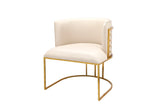 2Pc Palm Tub Chair Pu Leather Armchair Dining Living Room Office Reception With Choice of Silver or Gold Frame