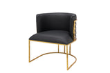 2Pc Palm Tub Chair Pu Leather Armchair Dining Living Room Office Reception With Choice of Silver or Gold Frame