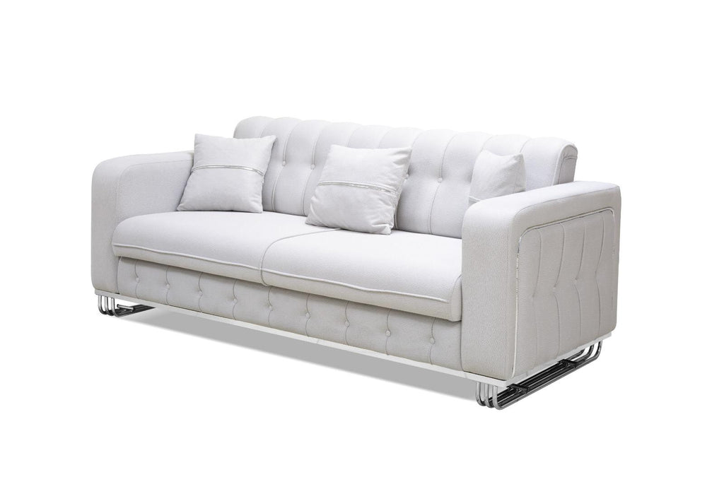 Berlin Sofa Set With Storage 3+2 Seater With Option Gold Or Silver Frame
