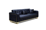 Berlin Sofa With Storage And Free Cushions 3+2 Seater With Optional Gold Or Silver Frame