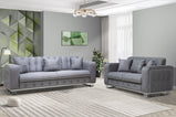 Berlin Sofa With Storage And Free Cushions 3+2 Seater With Optional Gold Or Silver Frame