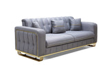 Berlin Sofa With Storage And Free Cushions 3+2 Seater With Optional Gold Or Silver Frame