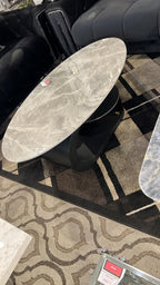 Florida Modern Stone-Top Coffee Table With Storage – White, Grey