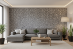 Bamboo Wall Panel , Interior Decorative Wall Sheet , Modern Textured Wall Cladding
