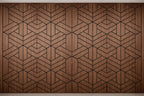 Engraved Acoustic Wall Panels – Wood Veneer Soundproof Decorative Panels ( 1Pc)