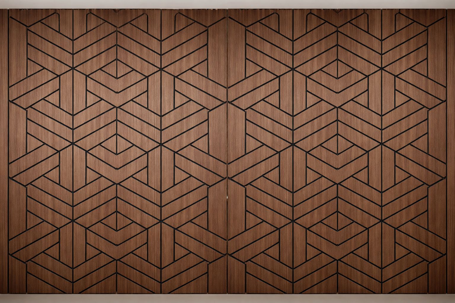 Engraved Acoustic Wall Panels – Wood Veneer Soundproof Decorative Panels ( 1Pc)