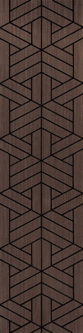 Engraved Acoustic Wall Panels – Wood Veneer Soundproof Decorative Panels ( 1Pc)