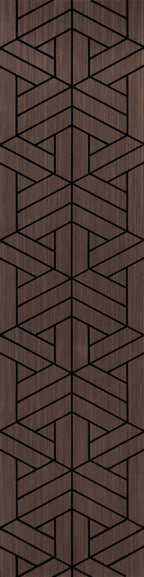 Engraved Acoustic Wall Panels – Wood Veneer Soundproof Decorative Panels ( 1Pc)