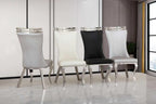 Greek Curved High Back , Sculpted-Leg , Contemporary Dining Chair
