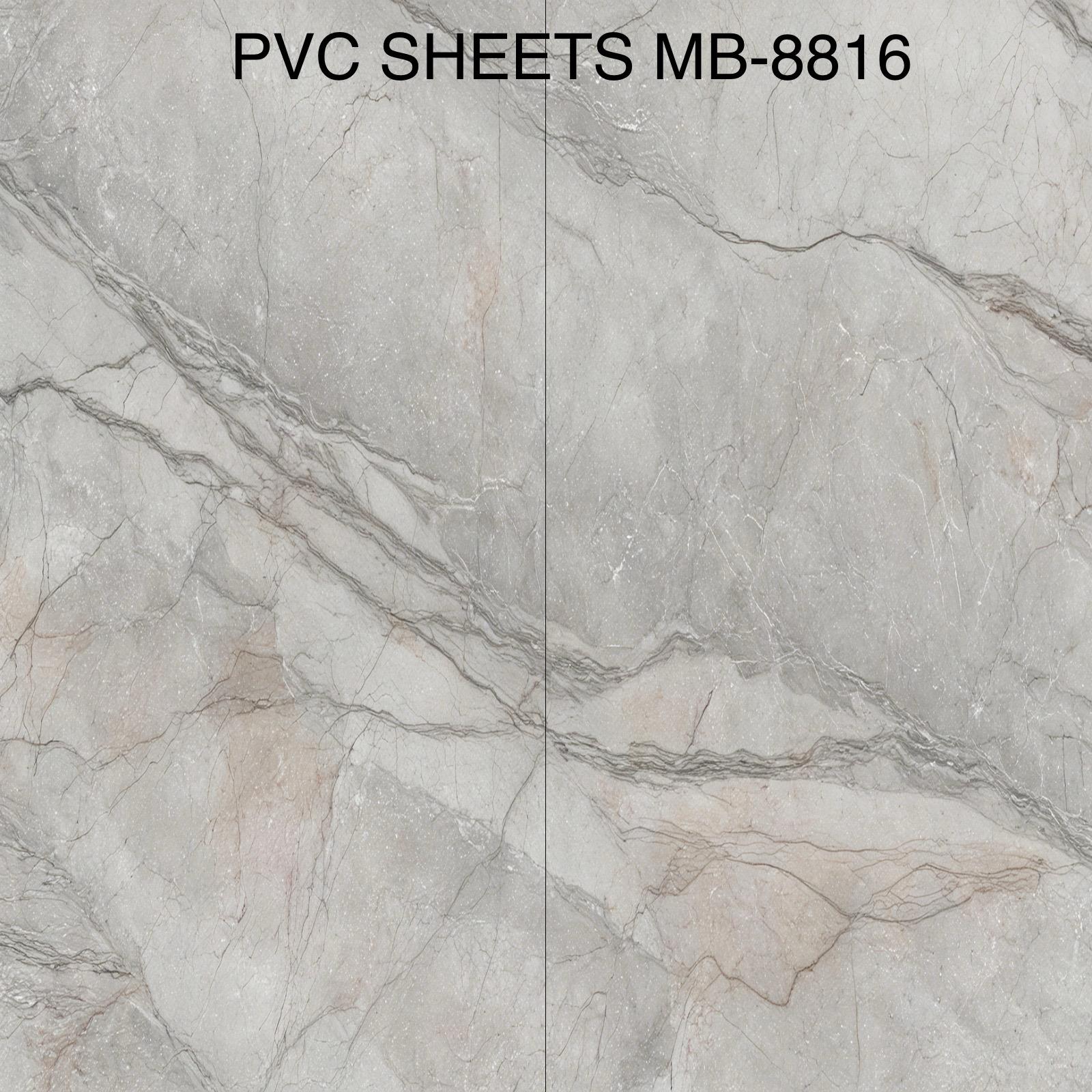 PVC Marble Sheets 3D Printed Wall Panels (1Pc)