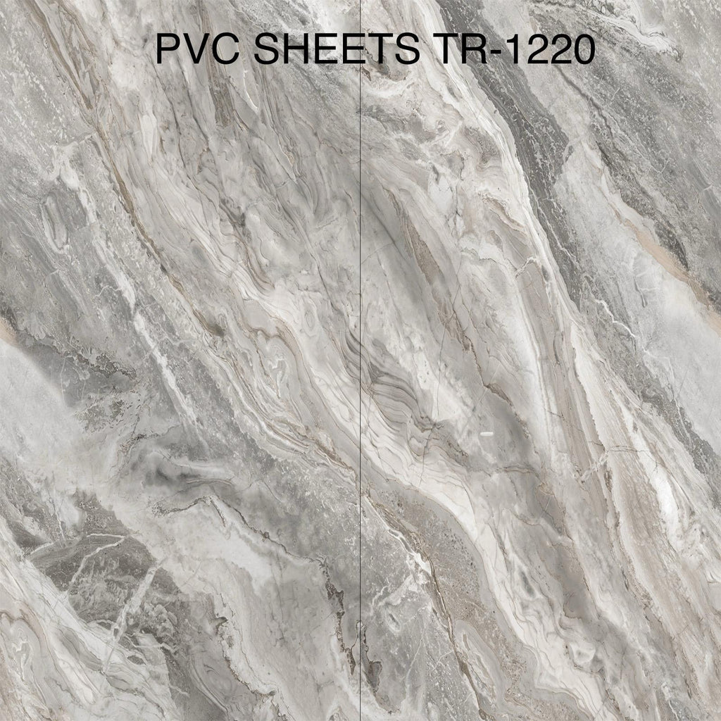 PVC Marble Sheets 3D Printed Wall Panels (1Pc)