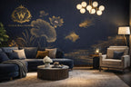 Luxury Leather Art PVC Wall Sheet Decorative Wall Panel ( 1 Complete Design of 2pc )