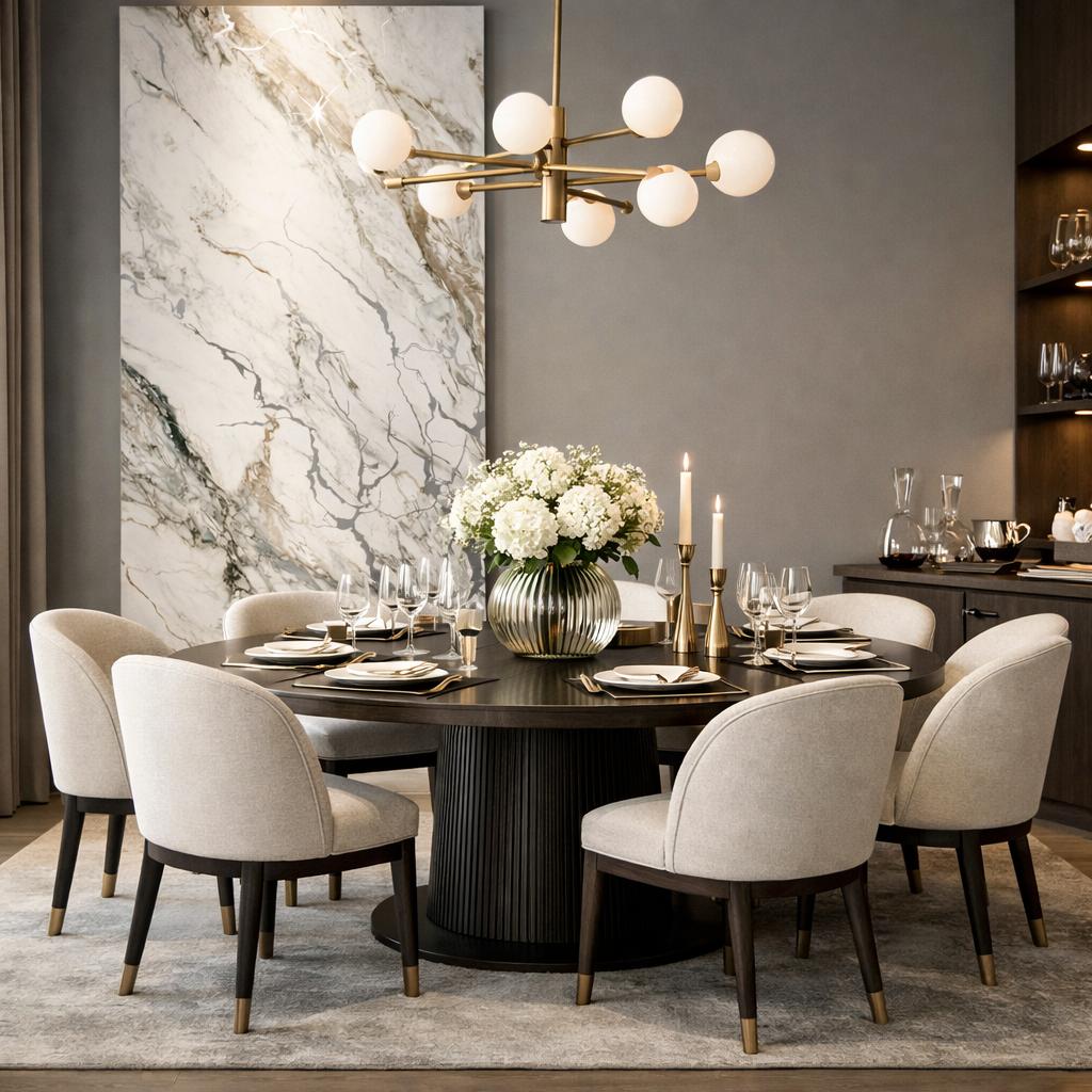 PVC Marble Sheets 3D Printed Wall Panels (1Pc)