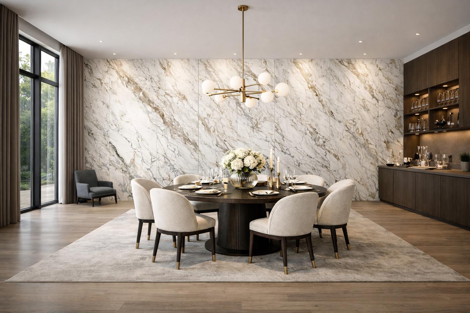PVC Marble Sheets 3D Printed Wall Panels (1Pc)