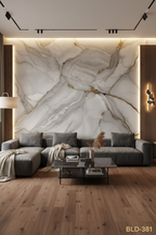 PVC Marble Sheets 3D Printed Wall Panels (1Pc)