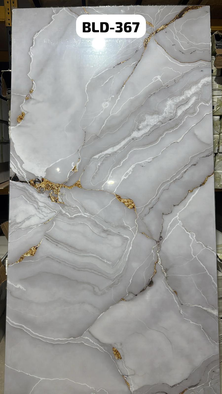 PVC Marble Sheets 3D Printed Wall Panels (1Pc)